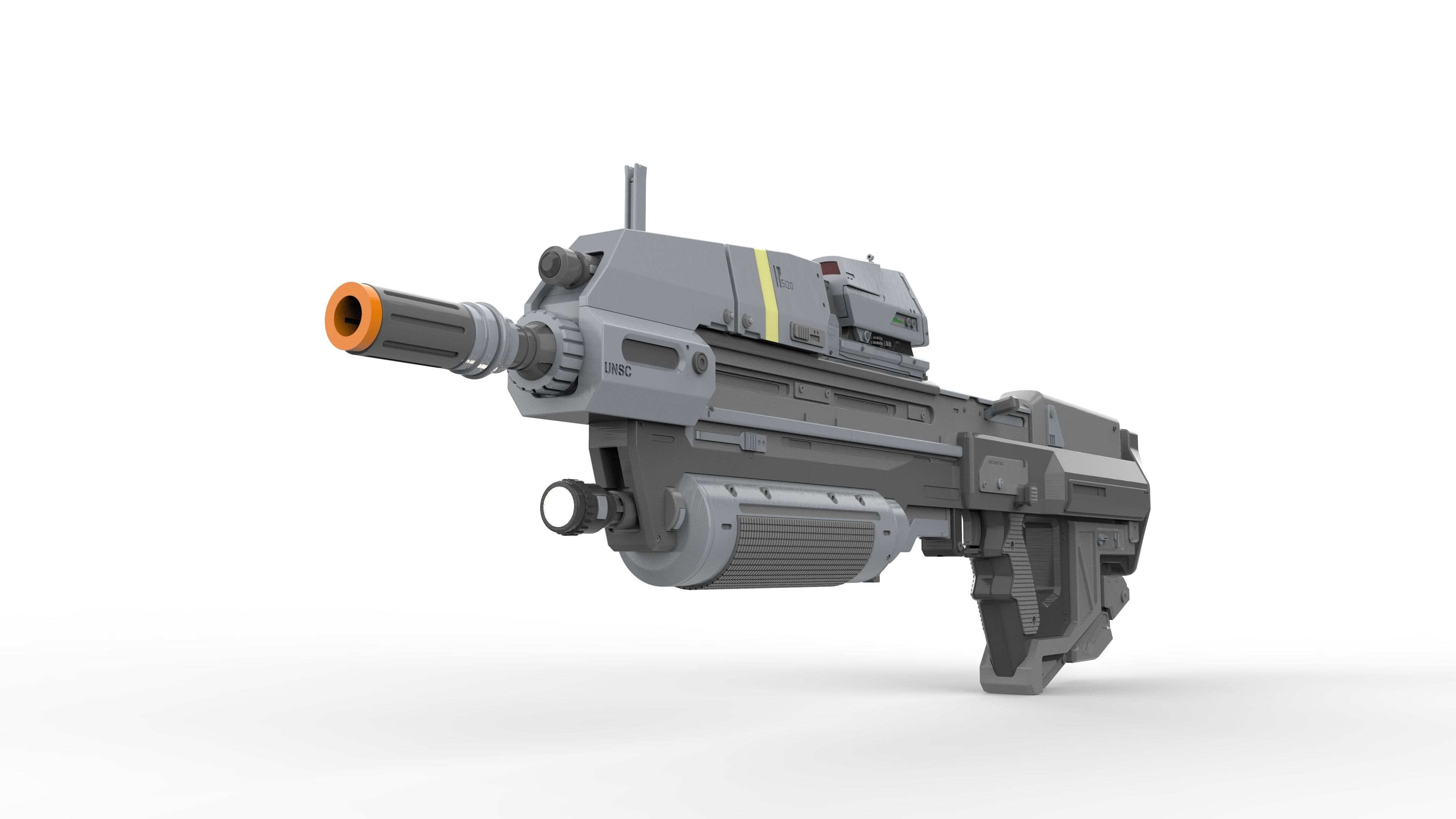MA37 Cannon - Halo - Printable 3d model - STL 3D print model_4
