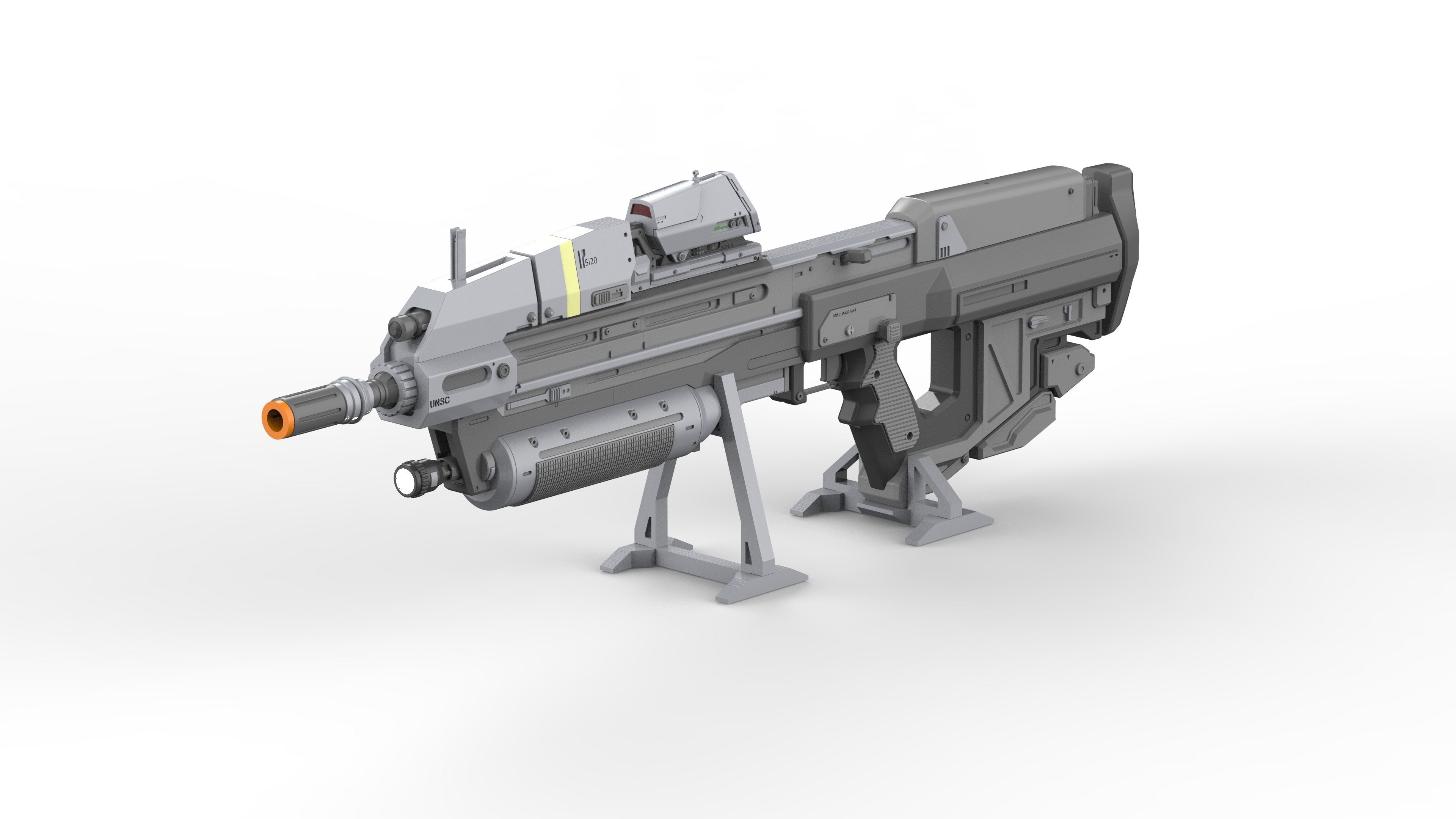 MA37 Cannon - Halo - Printable 3d model - STL 3D print model_14