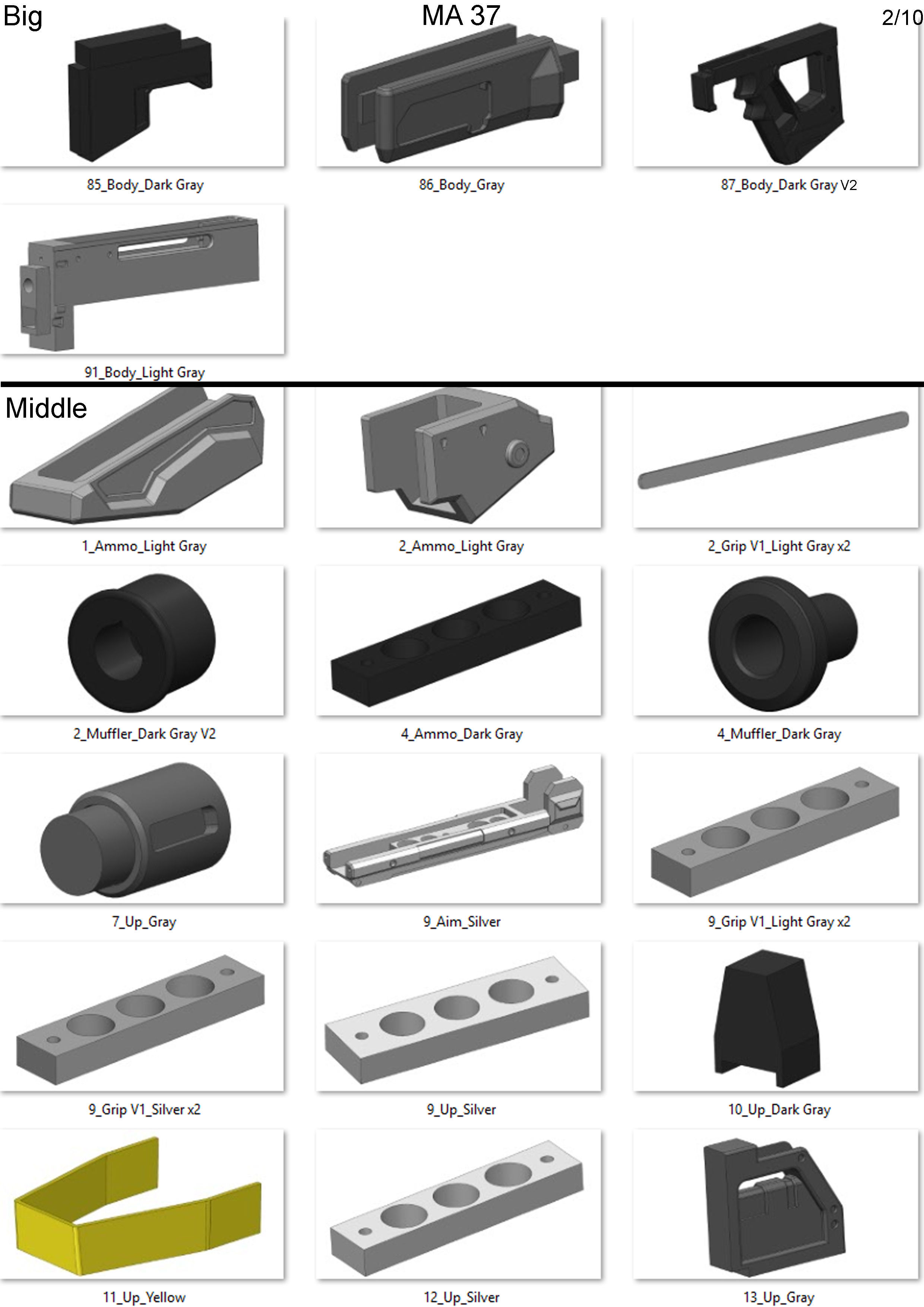 MA37 Cannon - Halo - Printable 3d model - STL 3D print model_22