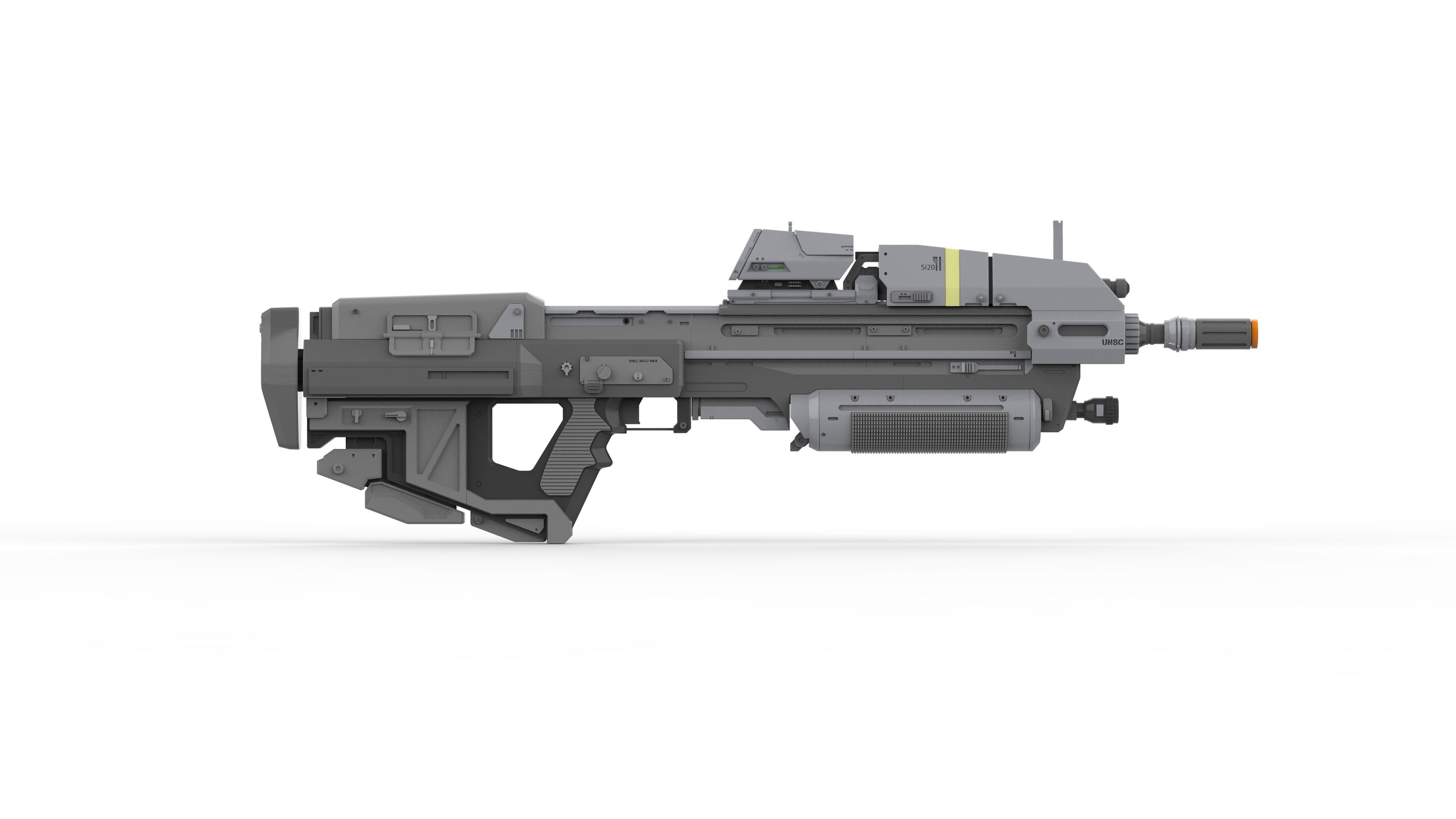 MA37 Cannon - Halo - Printable 3d model - STL 3D print model_8