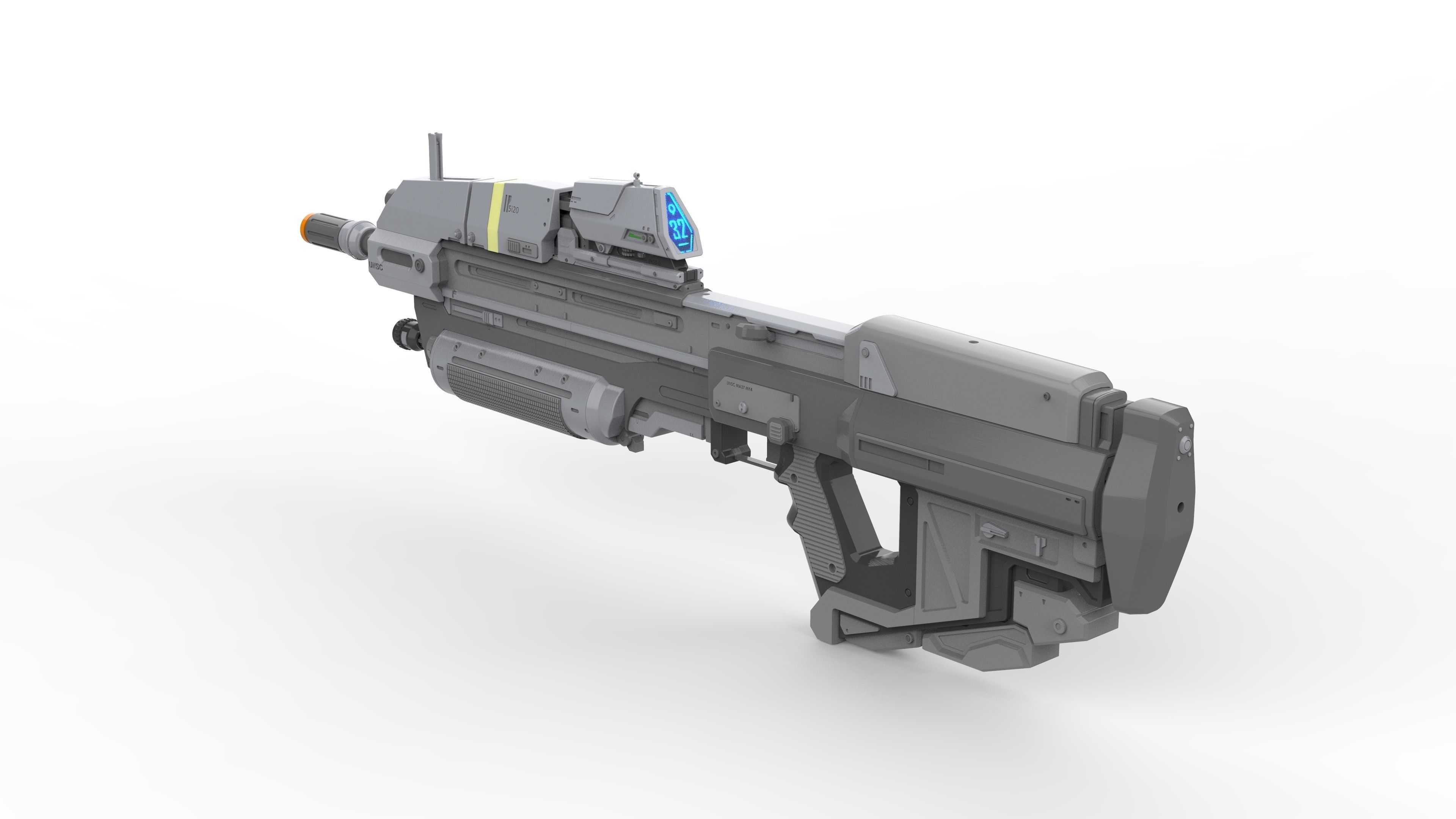 MA37 Cannon - Halo - Printable 3d model - STL 3D print model_6