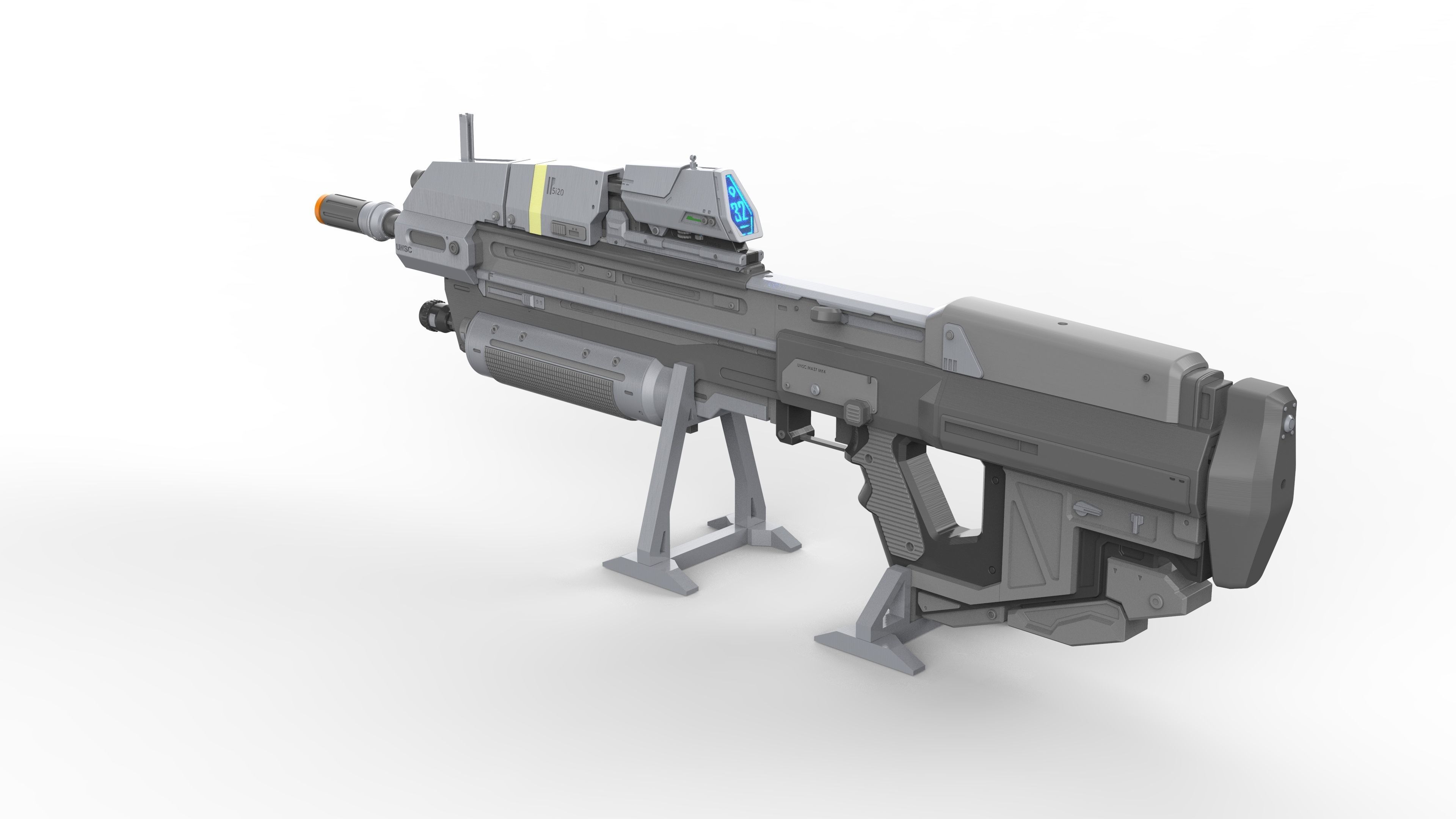 MA37 Cannon - Halo - Printable 3d model - STL 3D print model_12
