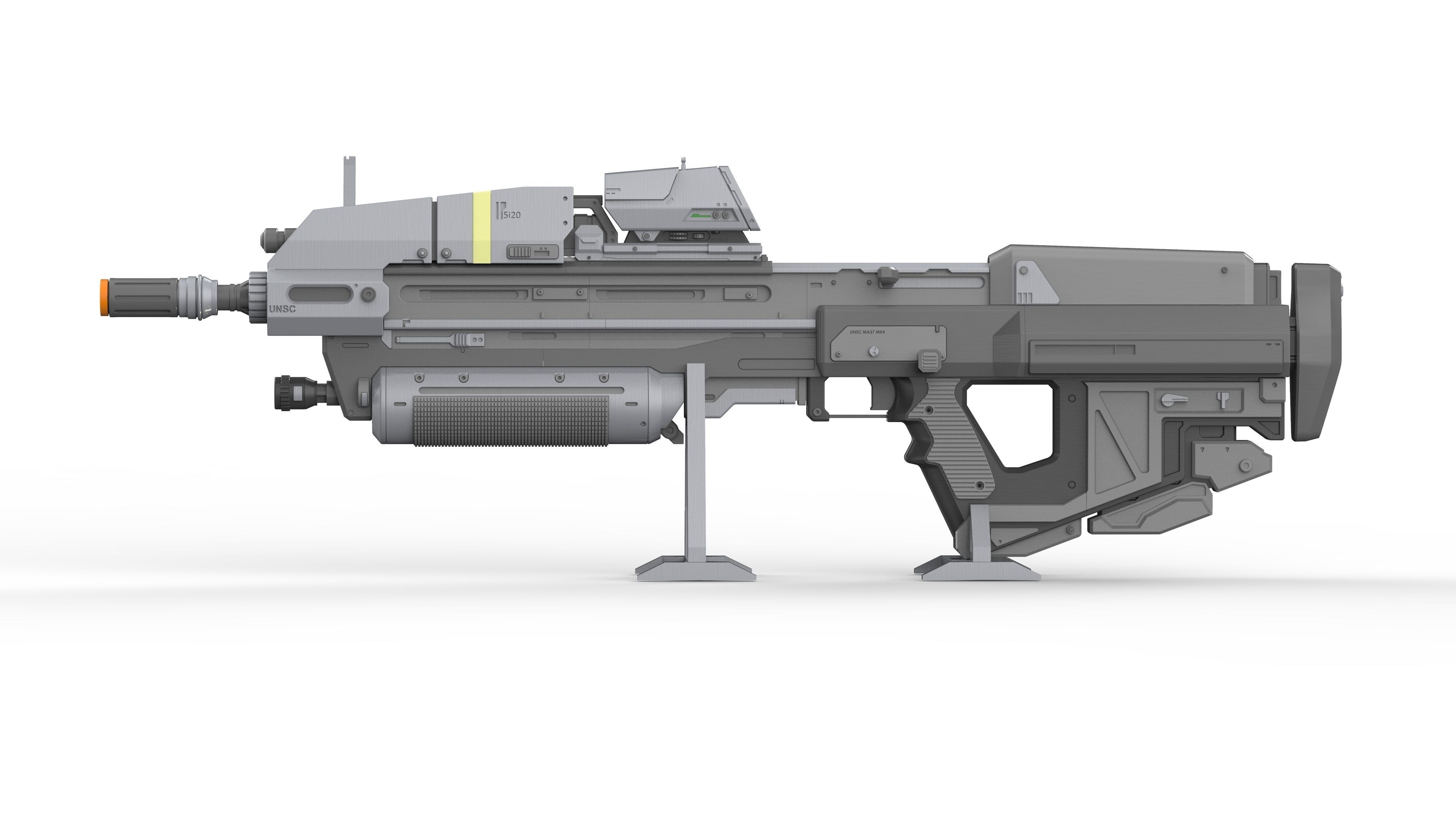 MA37 Cannon - Halo - Printable 3d model - STL 3D print model_13