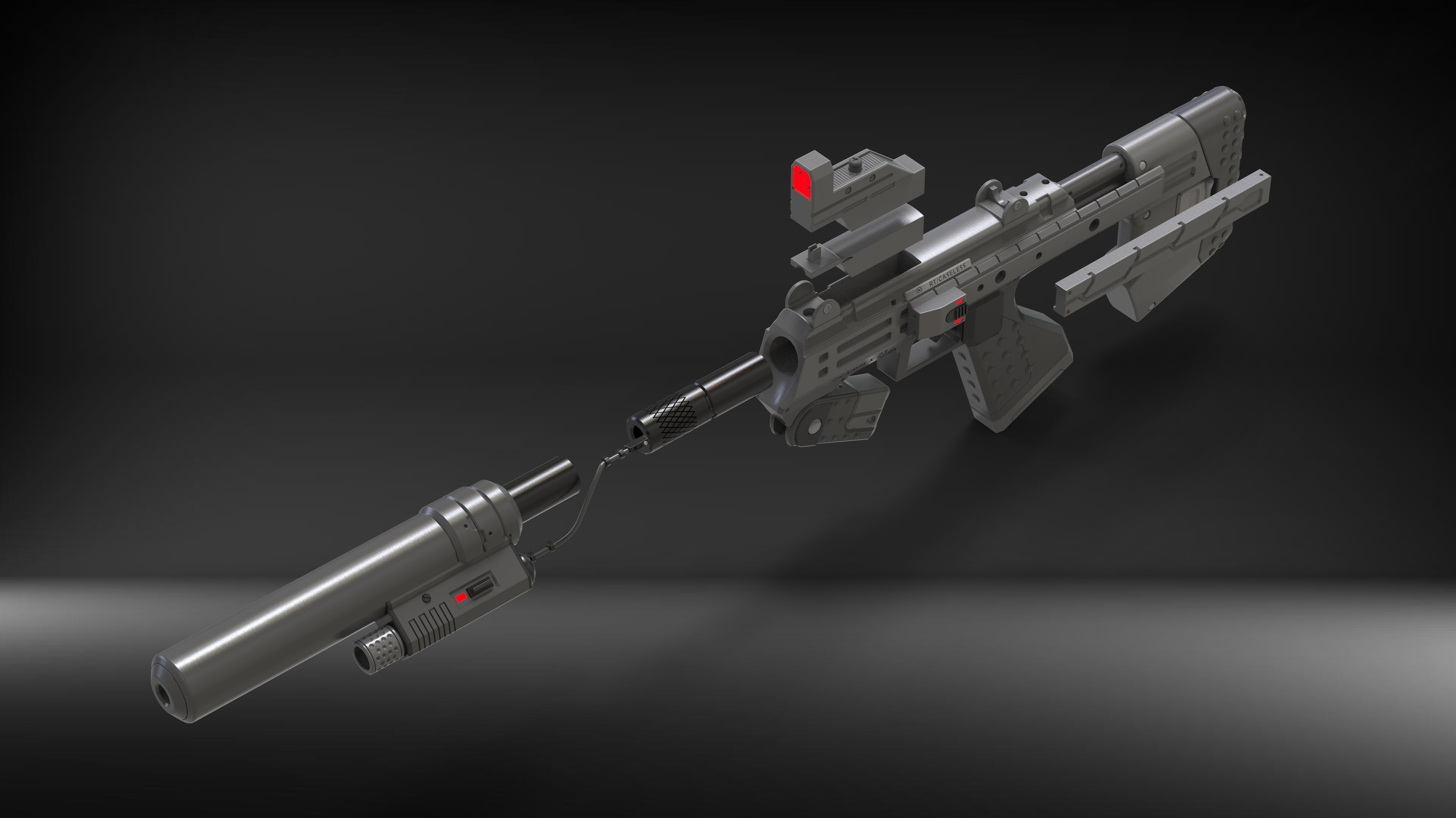 M7 Cannon - Halo - Printable 3d model - STL 3D print model_21