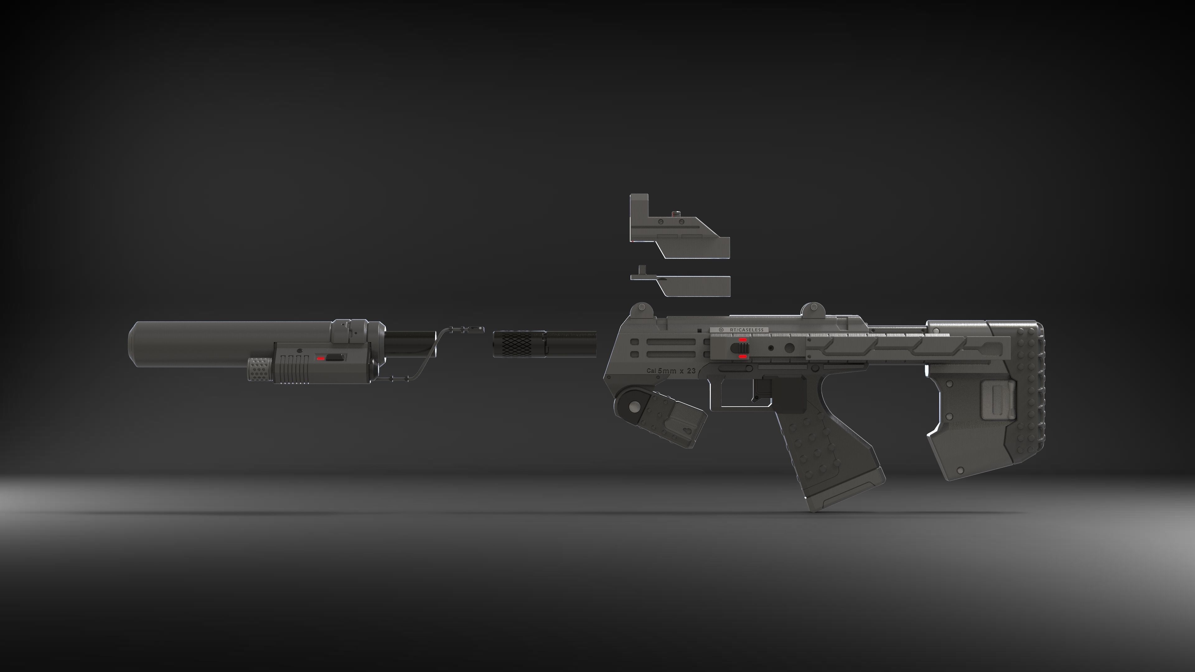 M7 Cannon - Halo - Printable 3d model - STL 3D print model_19