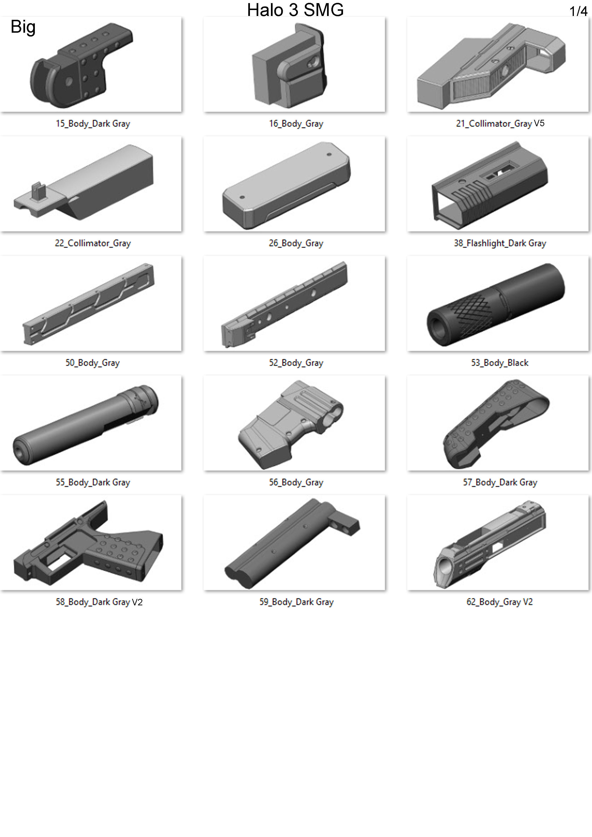 M7 Cannon - Halo - Printable 3d model - STL 3D print model_26