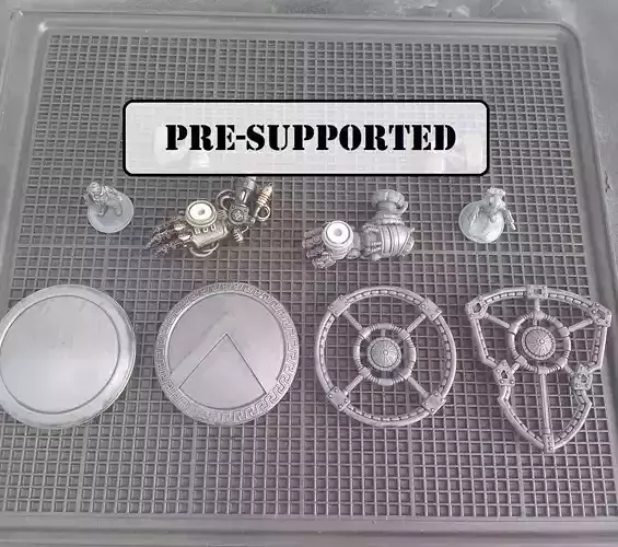SUTURUS PATTERN POWER SHIELDS FOR MECHS AND KNIGHTS 3D print model