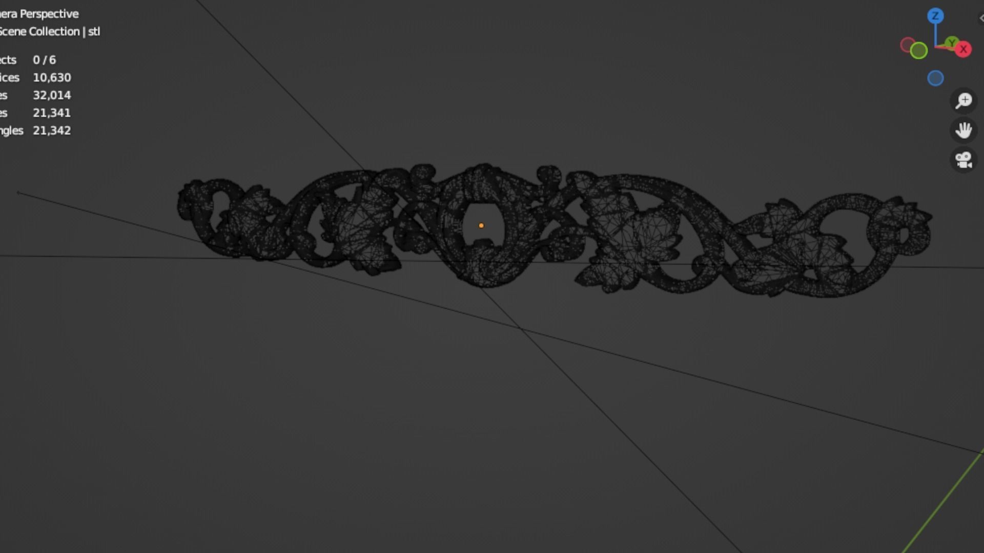 Classic decor ornament 173 3D model_6