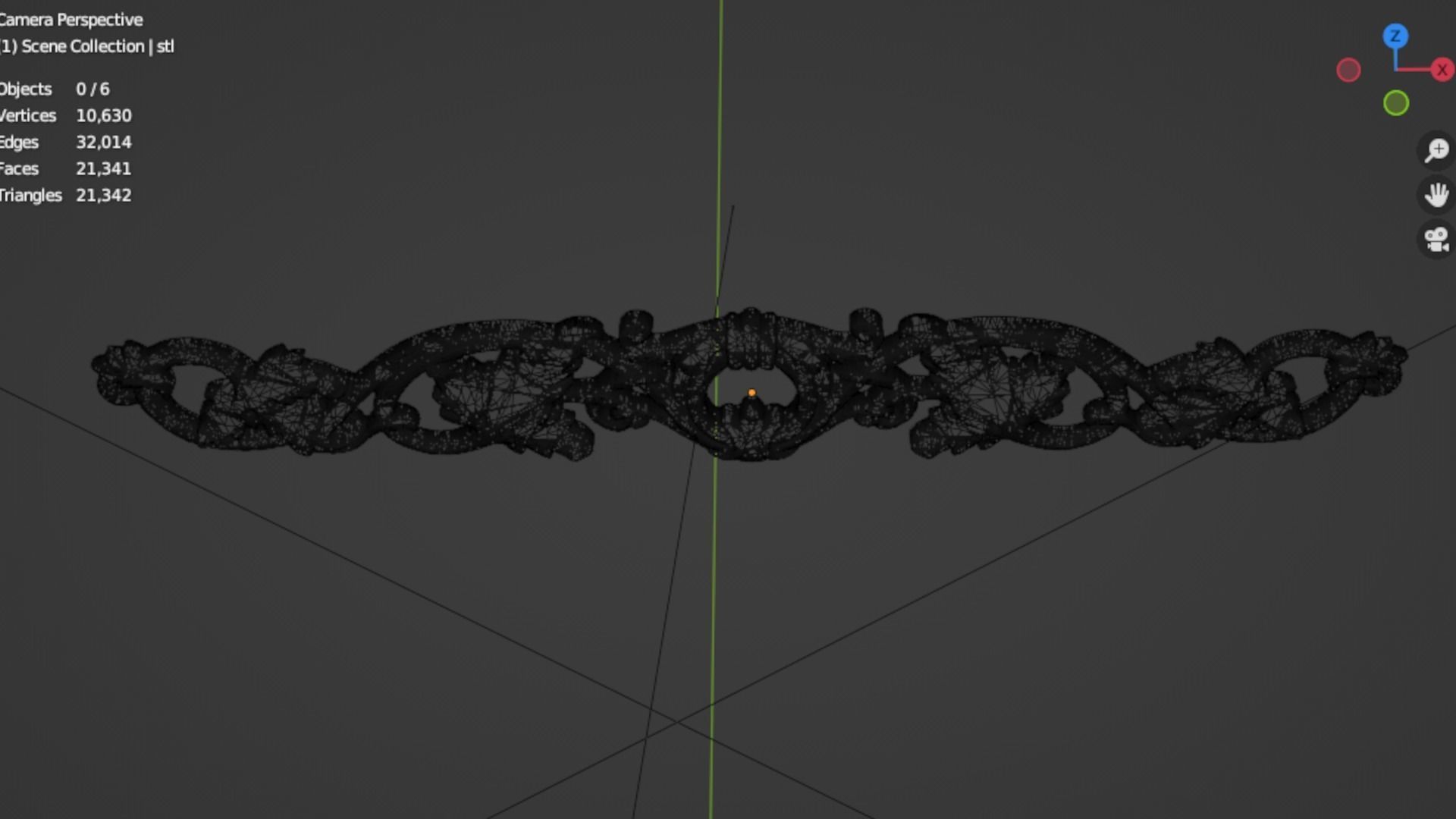 Classic decor ornament 173 3D model_5