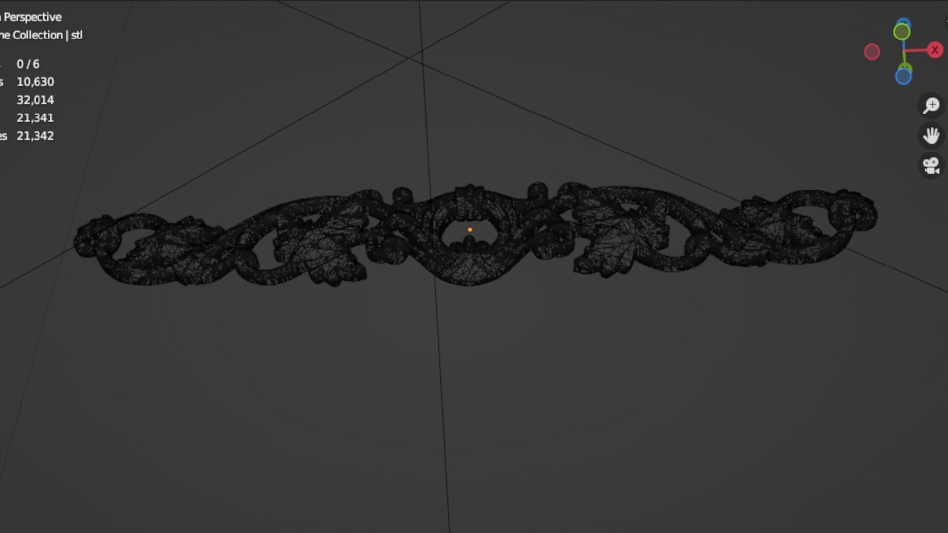 Classic decor ornament 173 3D model_7