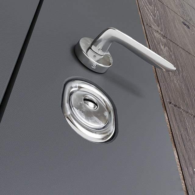 Modern front door 2 3D model_3