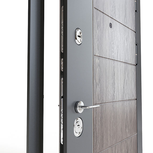 Modern front door 2 3D model_6