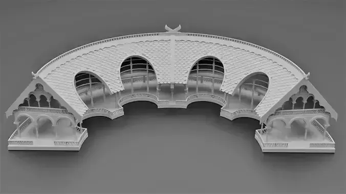 Elven Curved Building