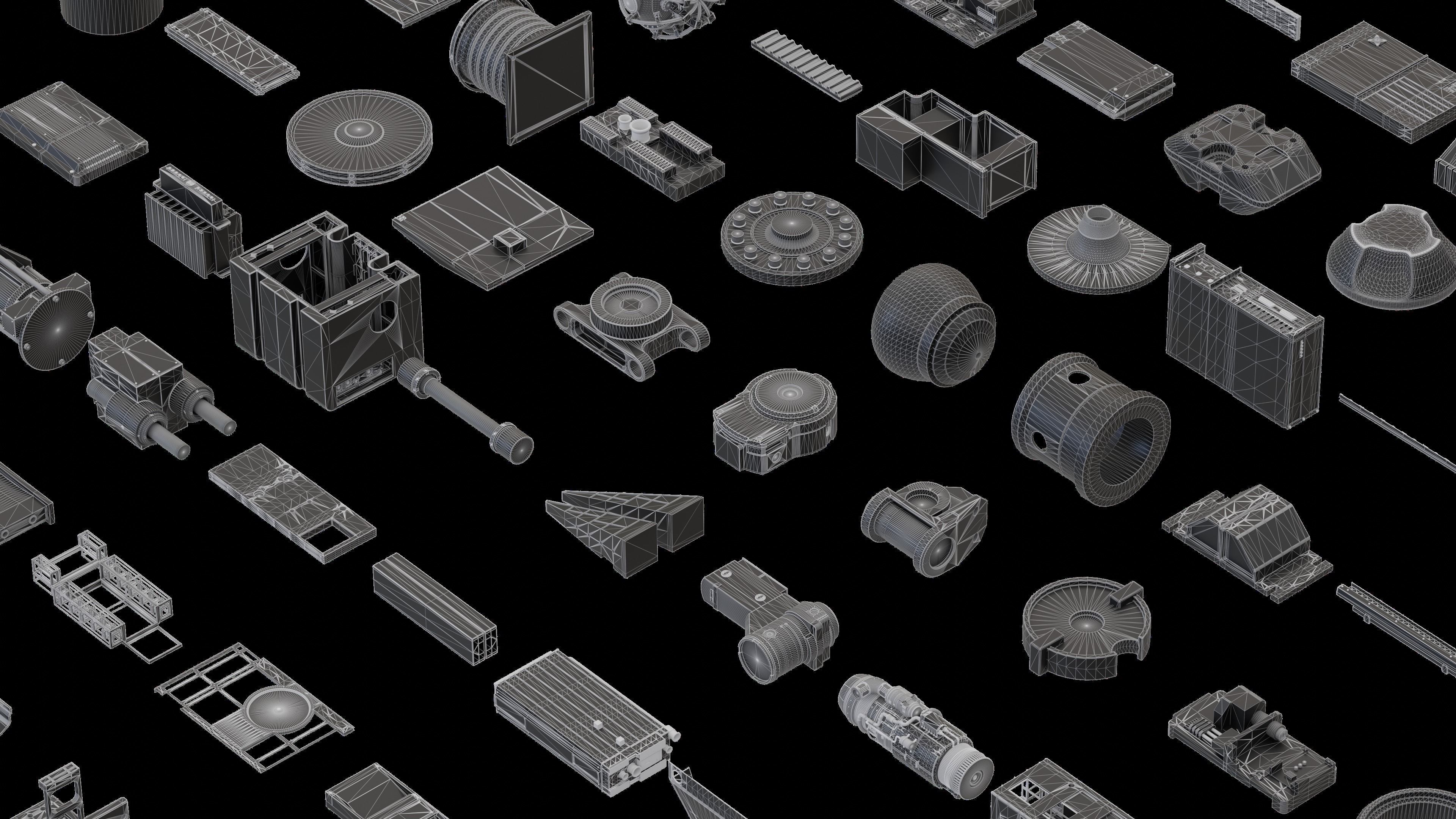 3D SCIFI Kitbash 3D model | CGTrader