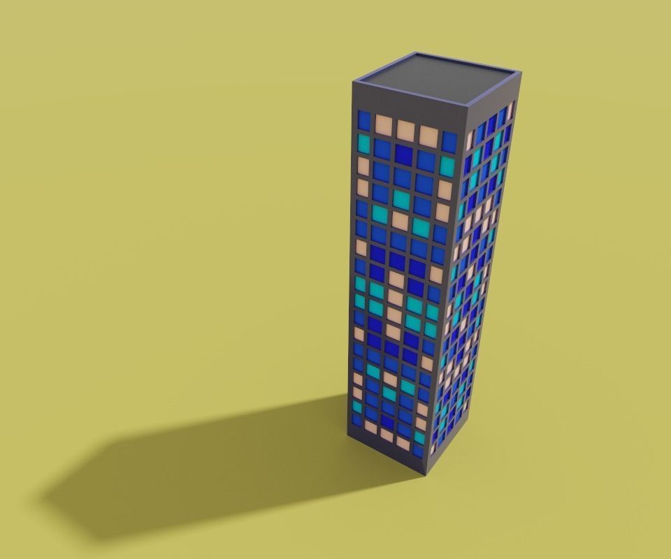 voxel city building 3D model_49