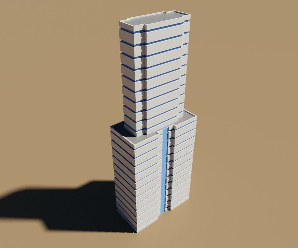 voxel city building 3D model_25
