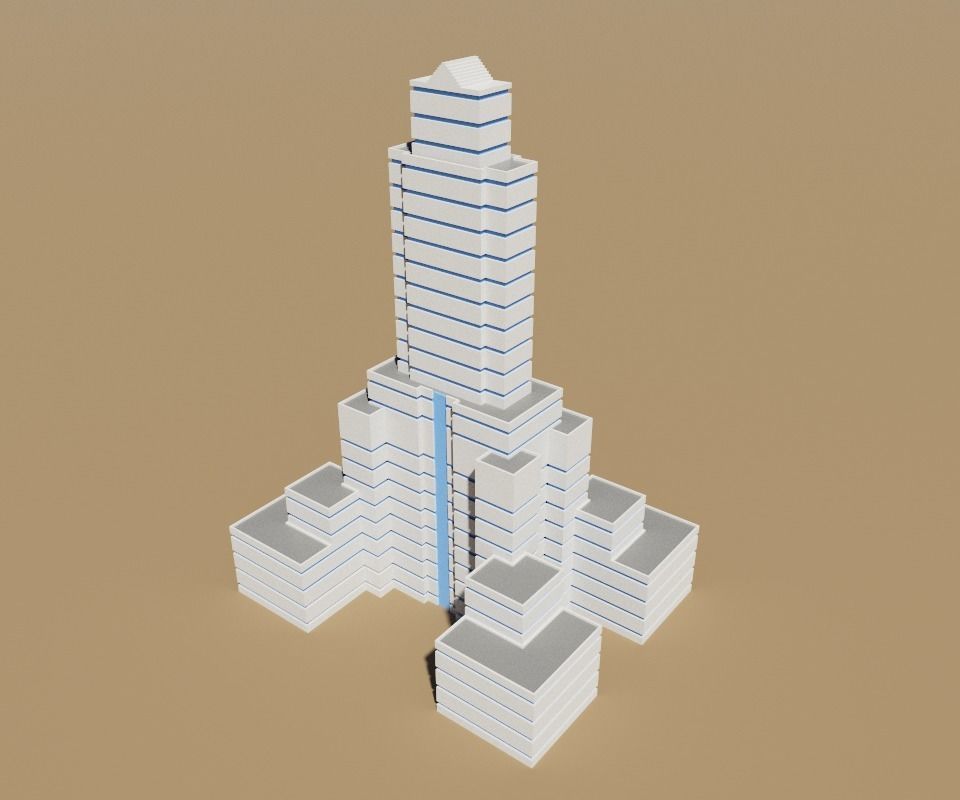 voxel city building 3D model_38