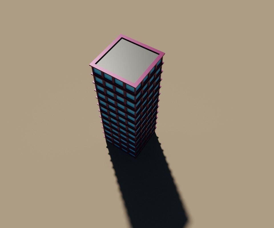 voxel city building 3D model_17