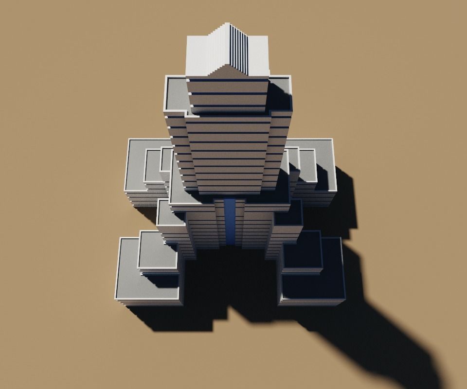 voxel city building 3D model_39