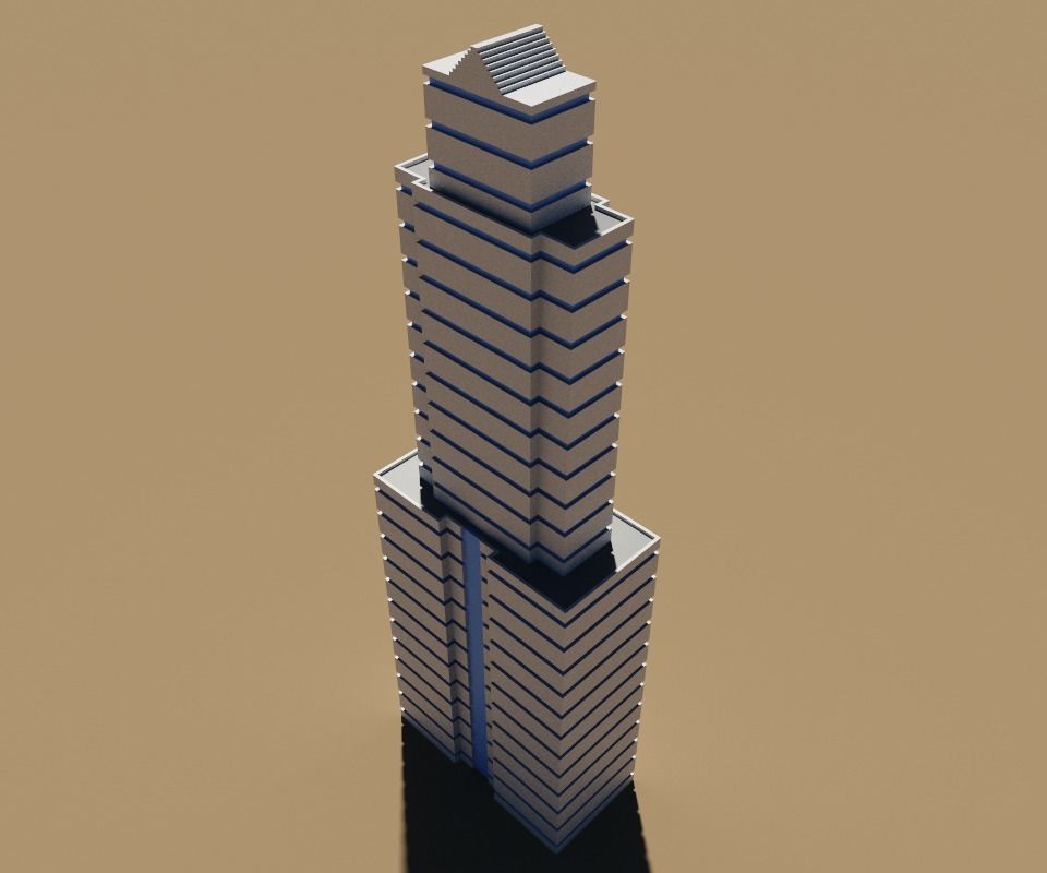 voxel city building 3D model_33