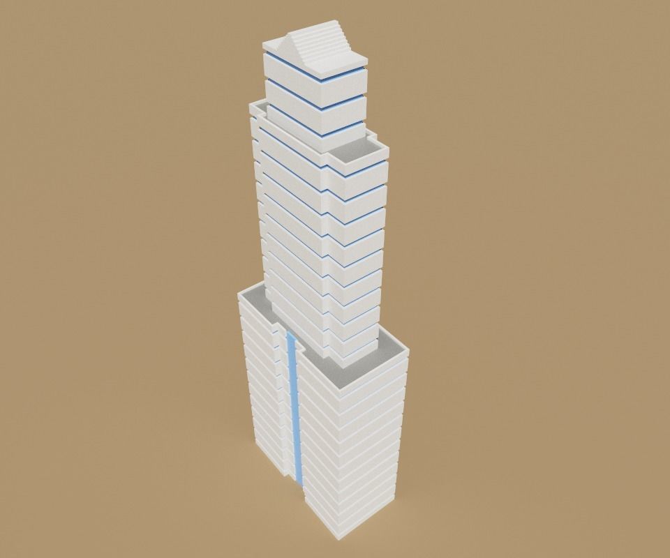 voxel city building 3D model_30