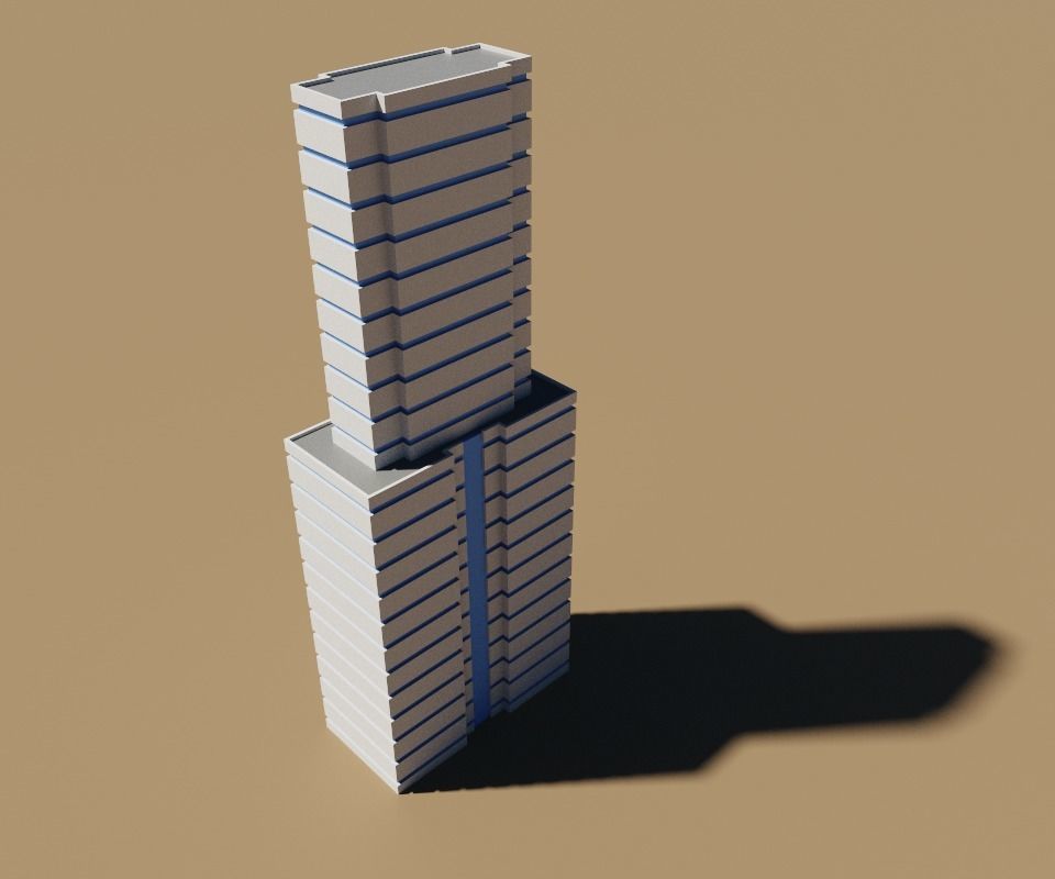 voxel city building 3D model_27