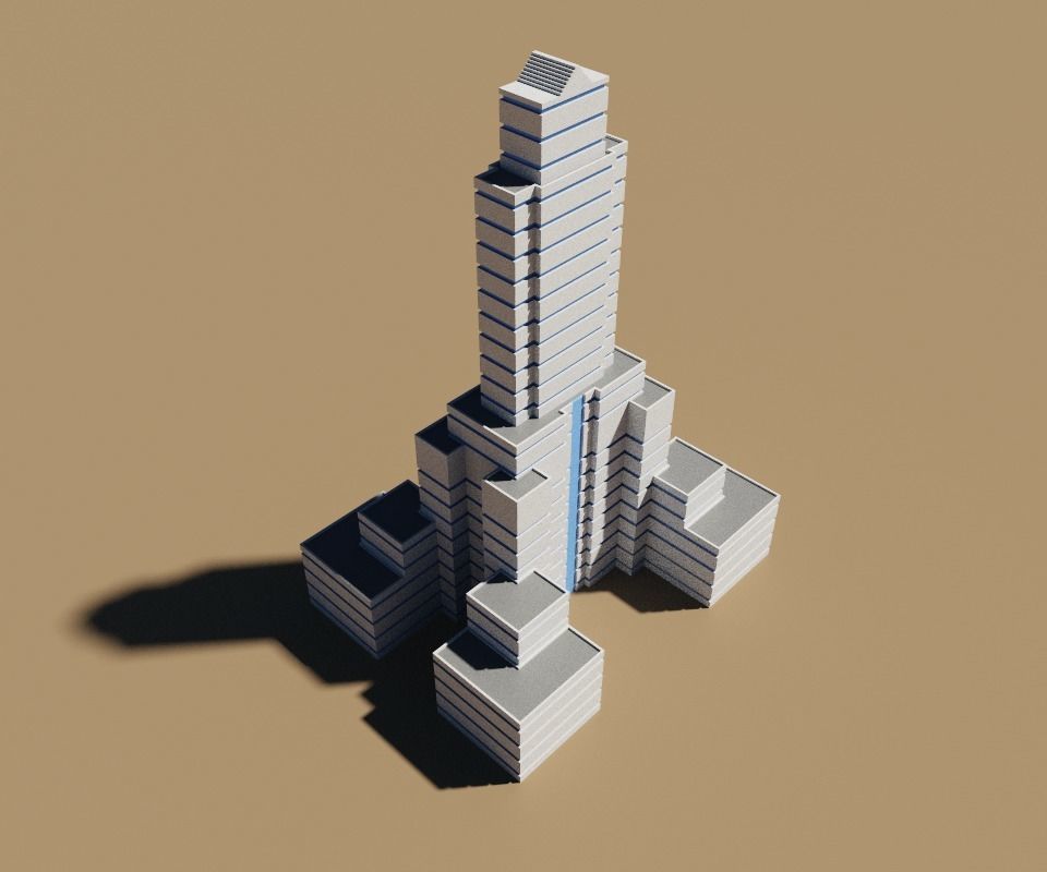 voxel city building 3D model_37