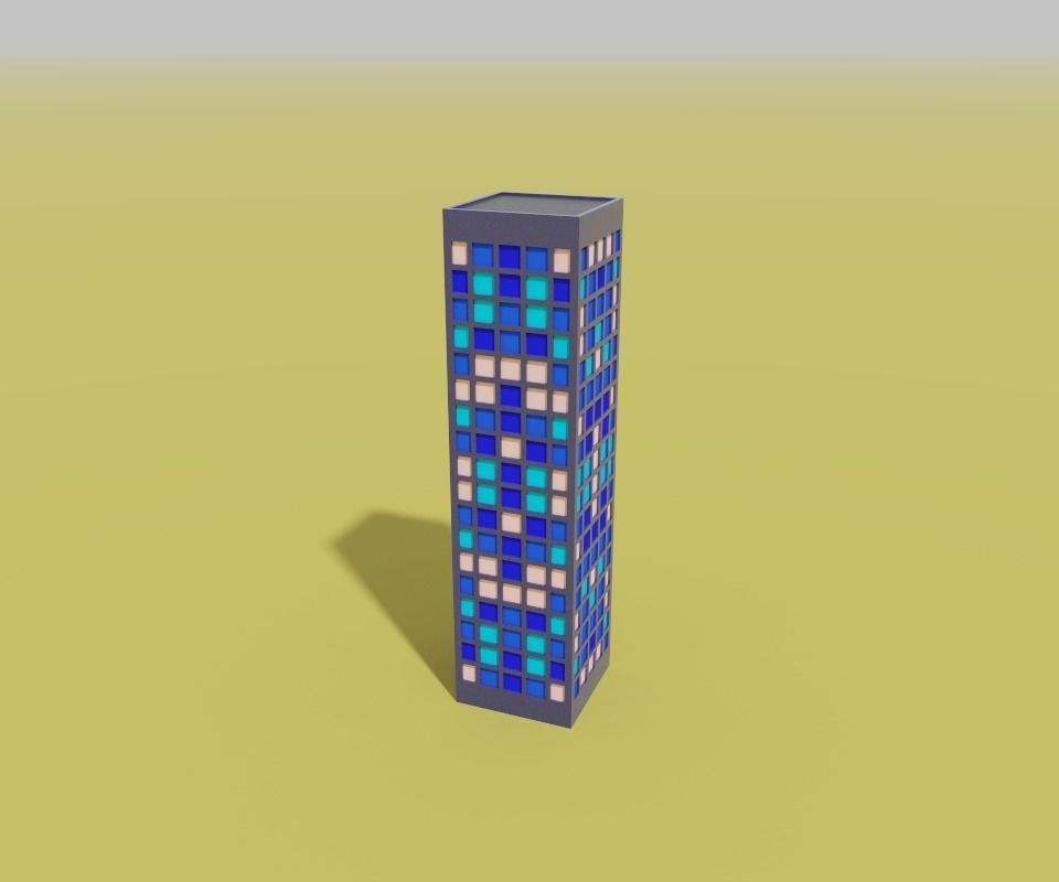 voxel city building 3D model_45