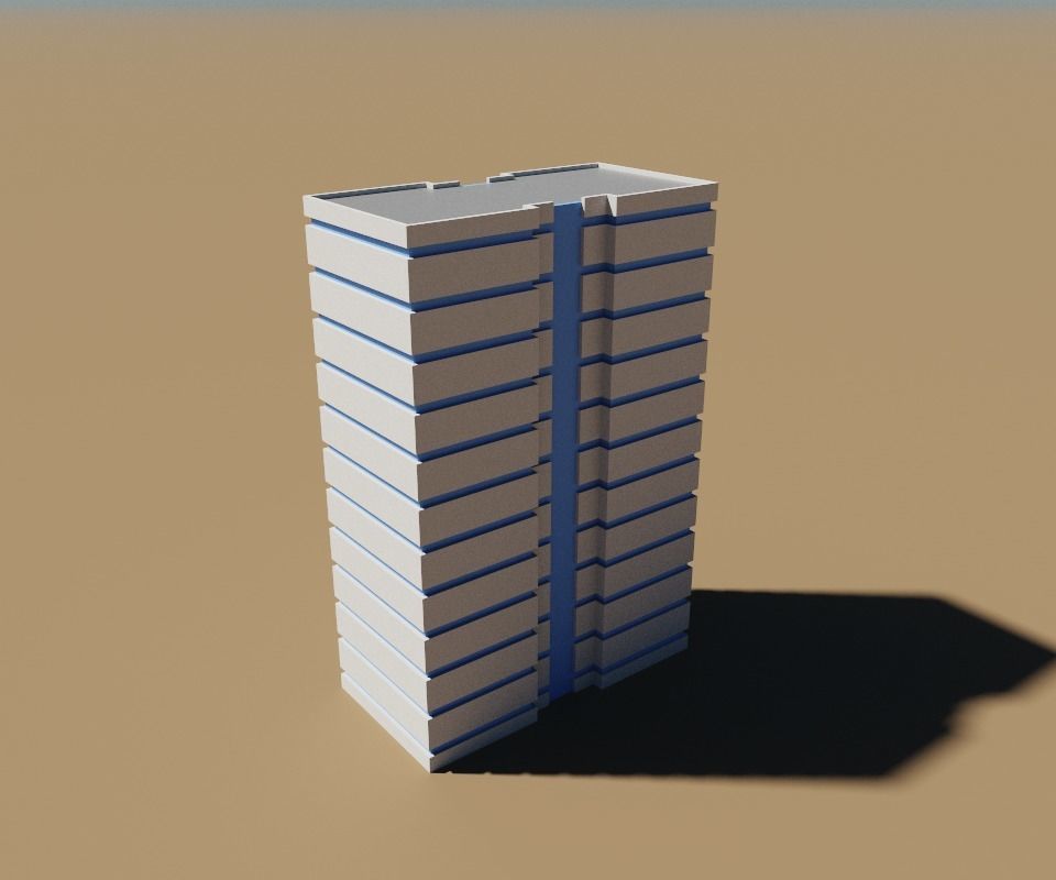 voxel city building 3D model_22