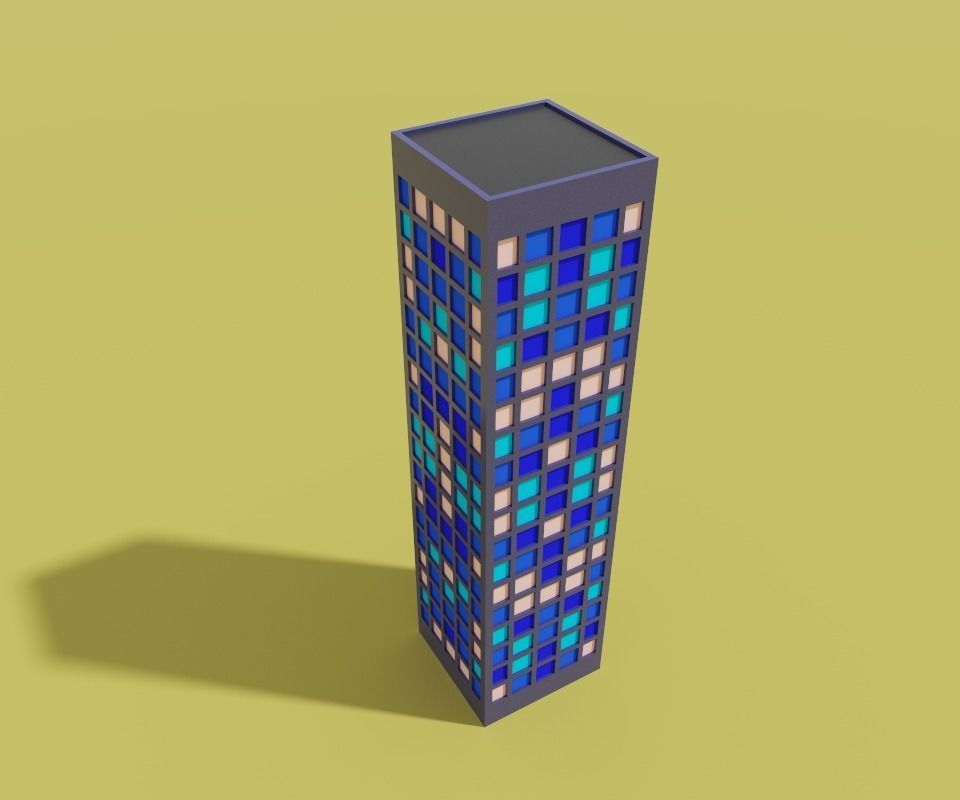 voxel city building 3D model_46