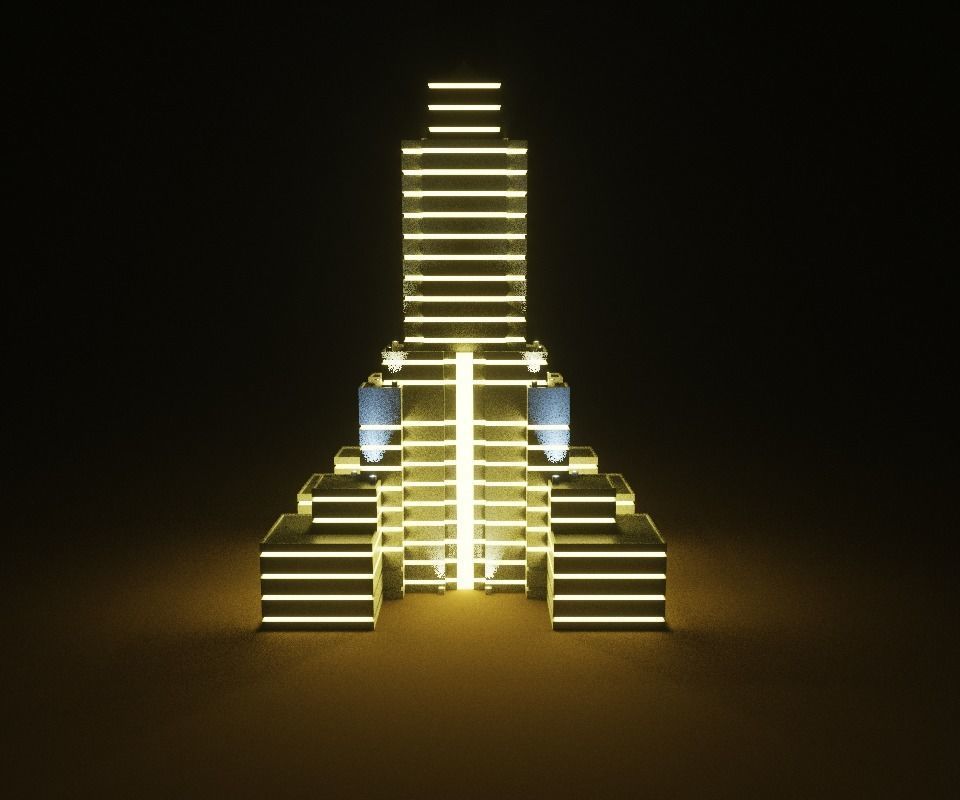 voxel city building 3D model_41