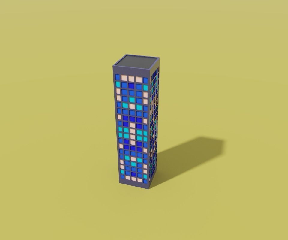voxel city building 3D model_47