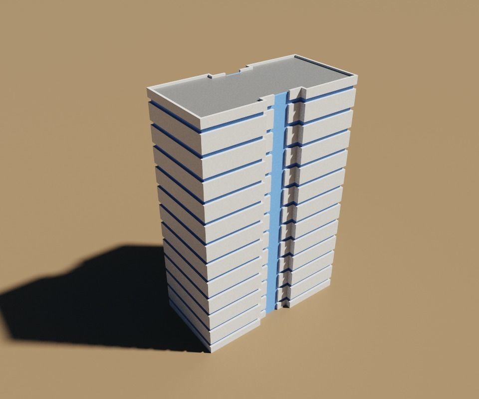 voxel city building 3D model_20