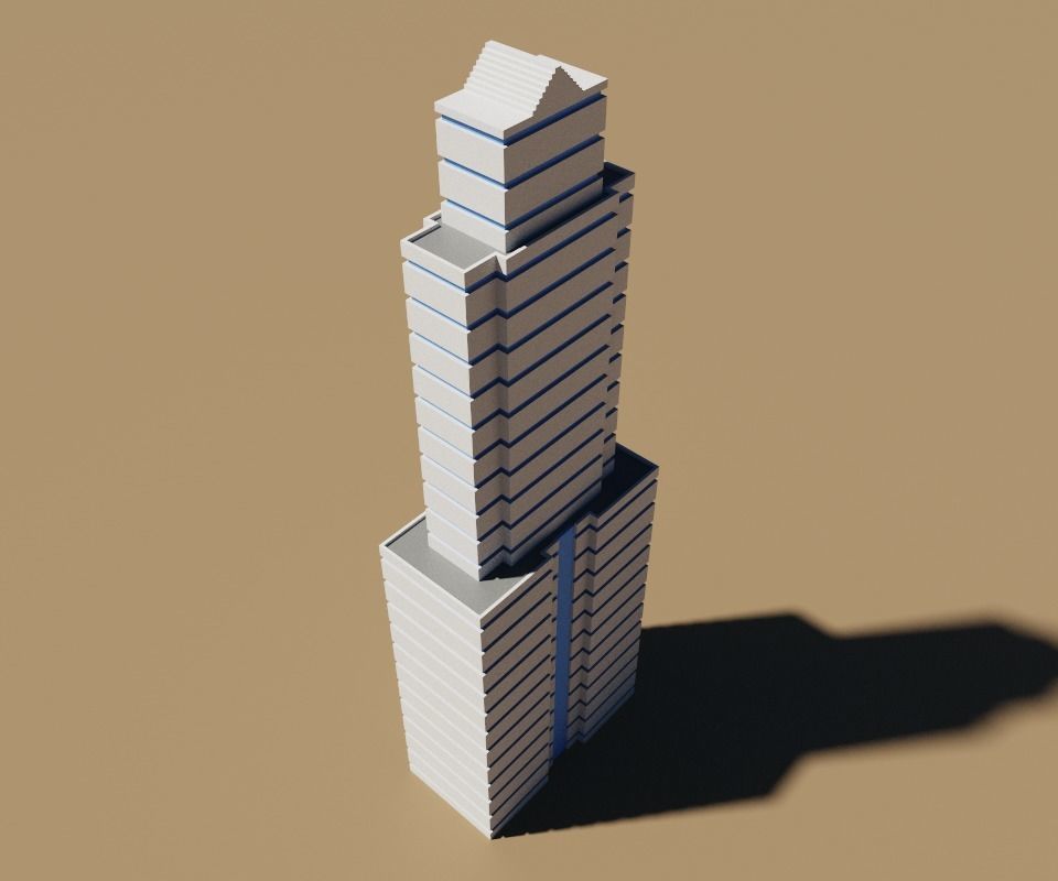 voxel city building 3D model_32