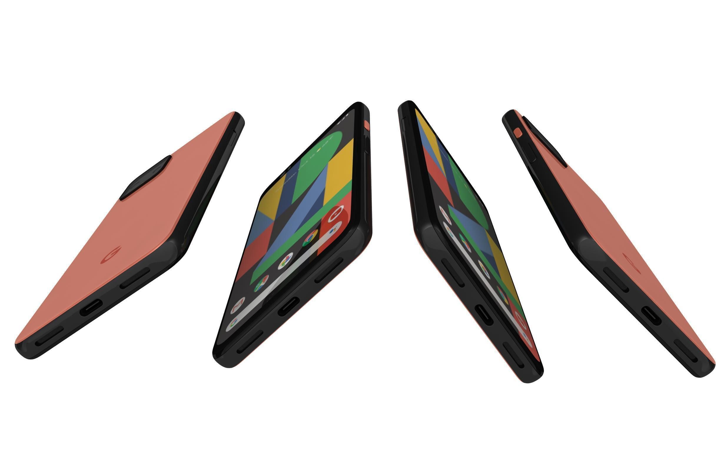 Google Pixel 4 And 5 3D model_25