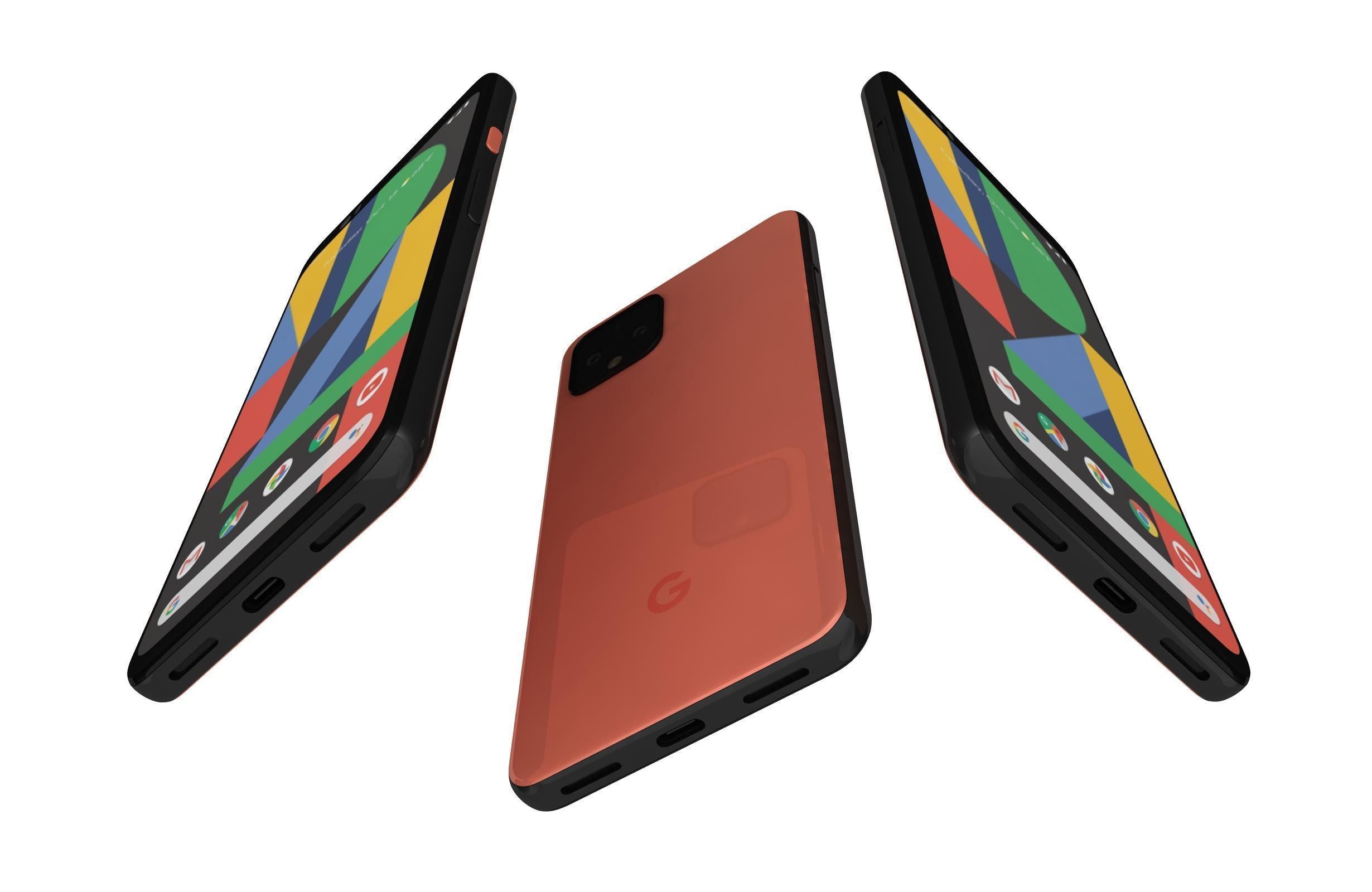 Google Pixel 4 And 5 3D model_16