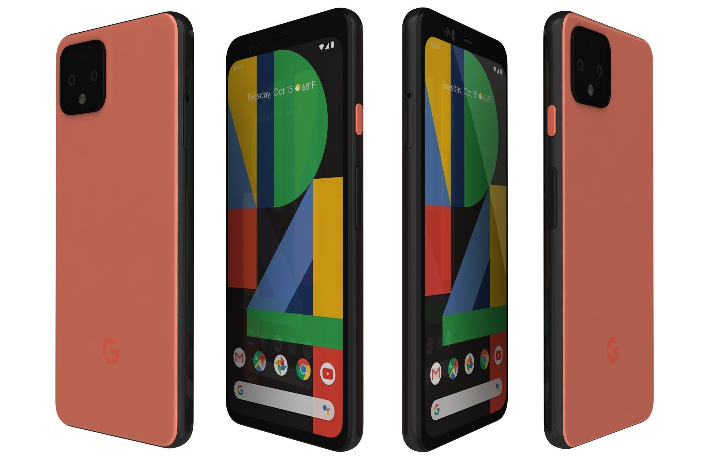 Google Pixel 4 And 5 3D model_22