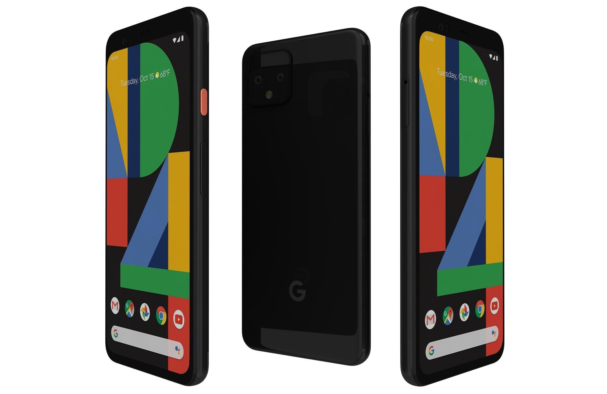 Google Pixel 4 And 5 3D model_1