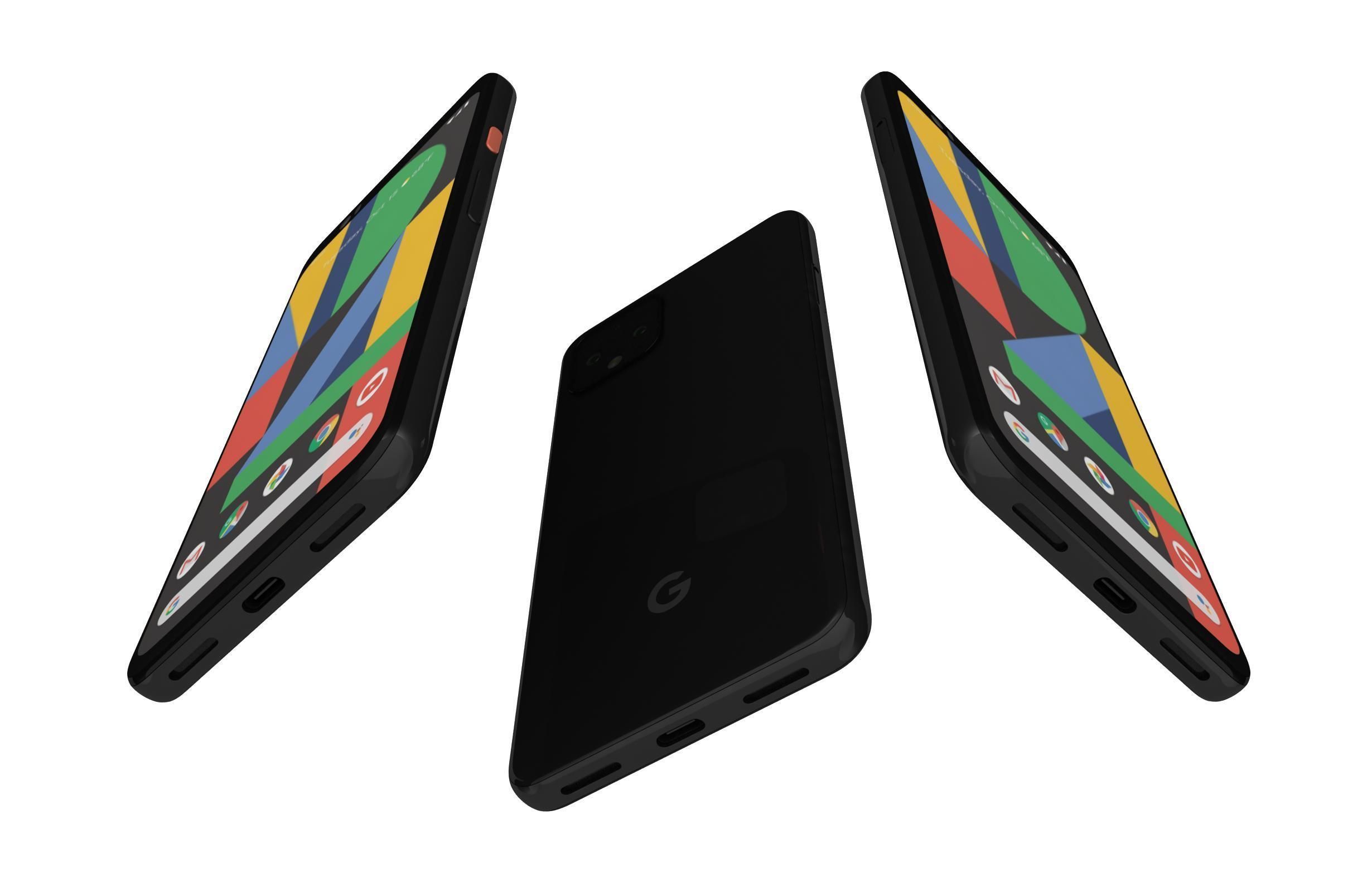 Google Pixel 4 And 5 3D model_14
