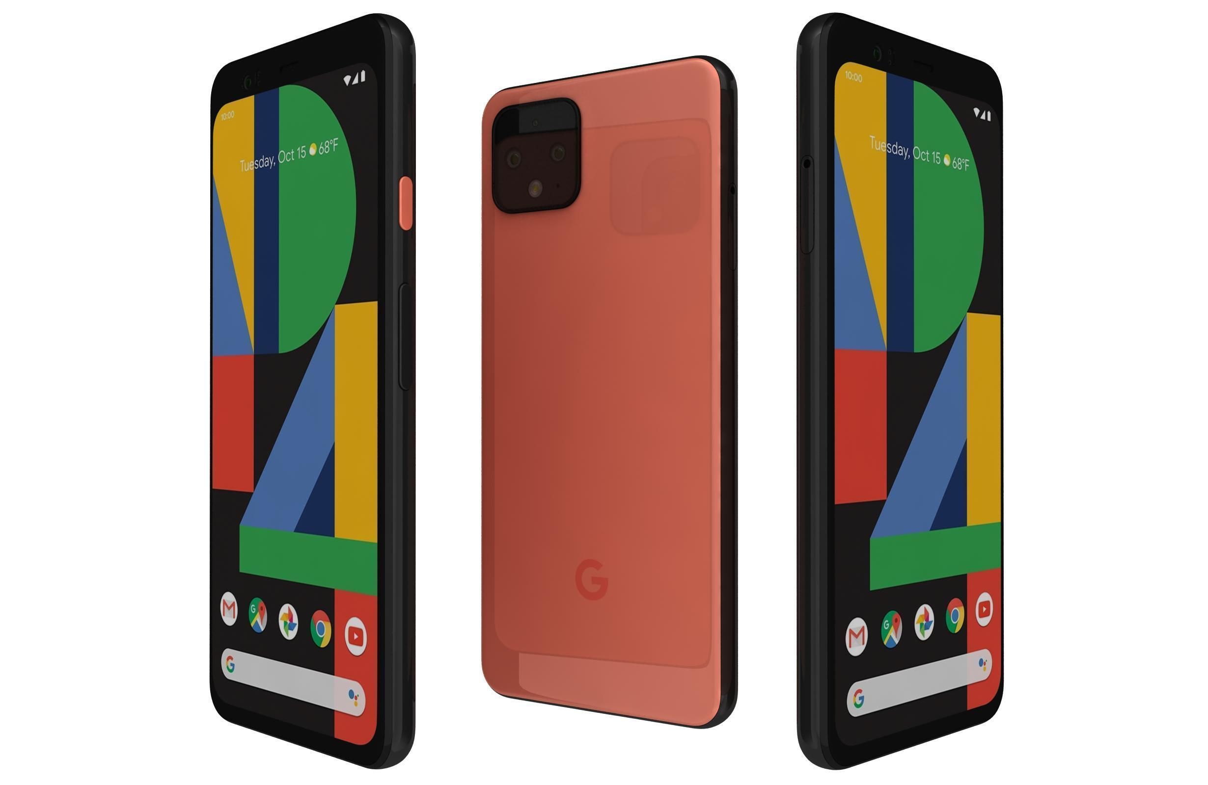 Google Pixel 4 And 5 3D model_3