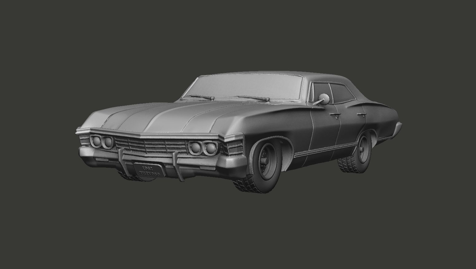 Impala 1967 3D print model_4