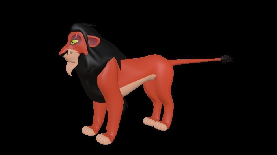 Scar Lion King Low-poly 3D model_19