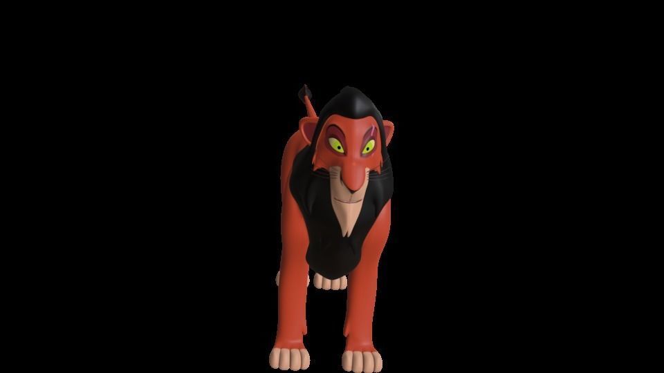 Scar Lion King Low-poly 3D model_34