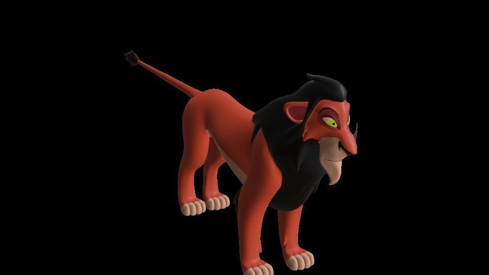 Scar Lion King Low-poly 3D model_46
