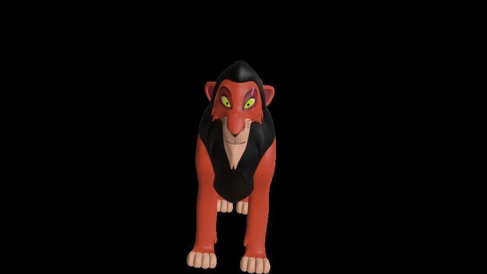 Scar Lion King Low-poly 3D model_32