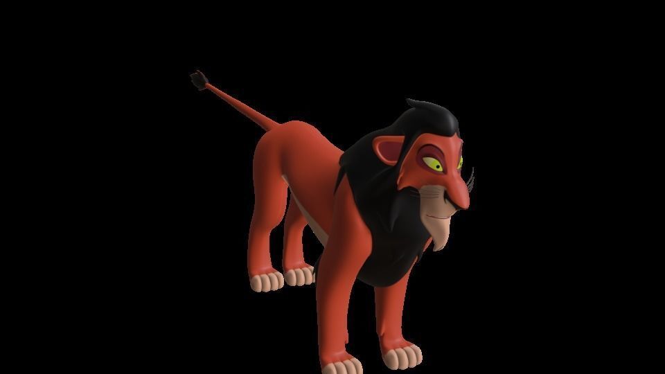 Scar Lion King Low-poly 3D model_43
