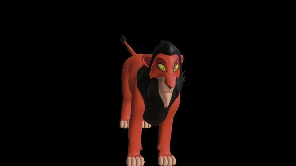 Scar Lion King Low-poly 3D model_36