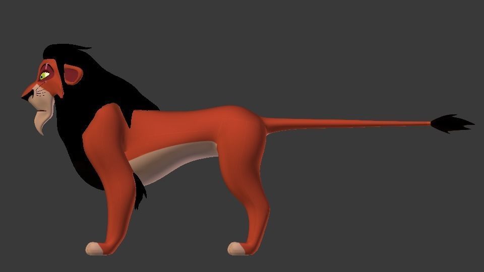 Scar Lion King Low-poly 3D model_51