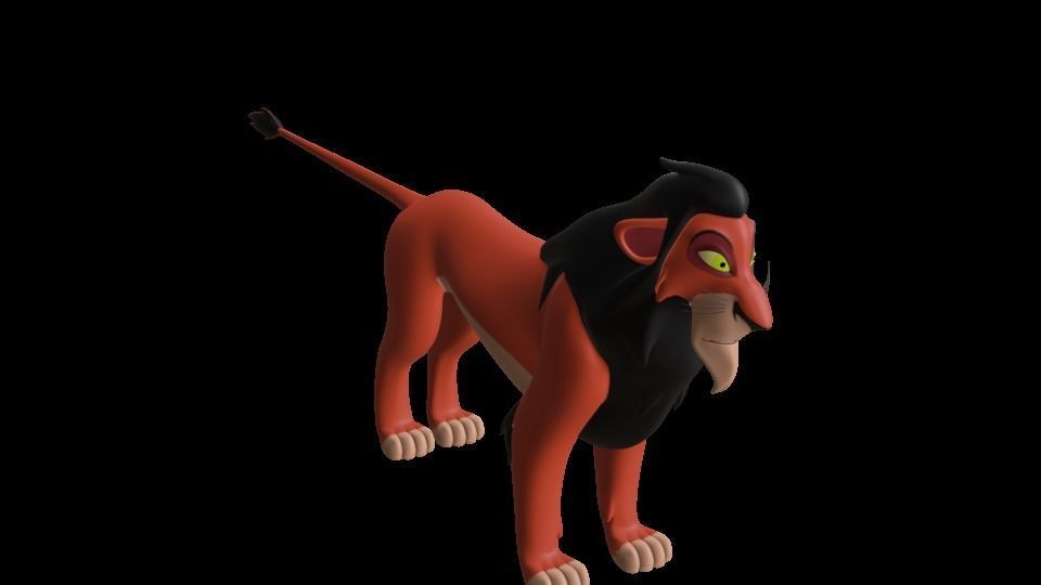 Scar Lion King Low-poly 3D model_50