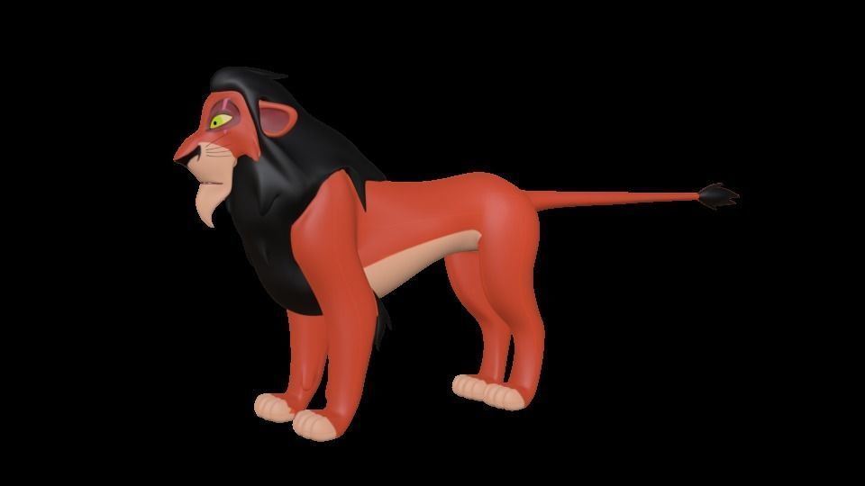 Scar Lion King Low-poly 3D model_52